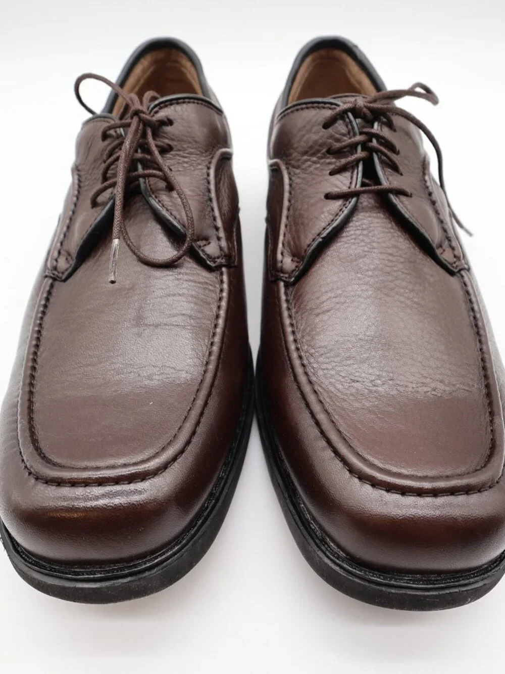 Hush Puppies Tribute Oxford Mens 10 Dark Brown Leather Dress Shoe 16408 New